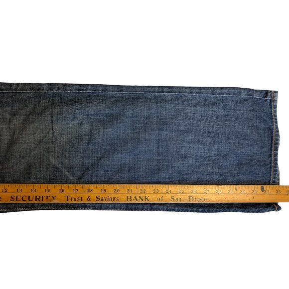 7 For All Mankind 'Relax' Mens Jeans Tag 31 Blue Straight Leg W31xL33 Denim - Picture 6 of 12